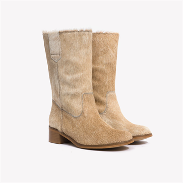 DICO Støvler Julia Cow Fur Beige Shades 